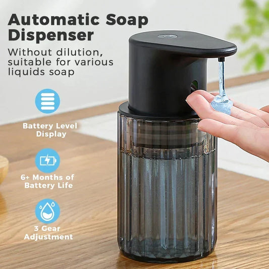 Automatic Soap Dispenser - Sensor-Operated Hygienic Dispensing, Rechargeable and Refillable