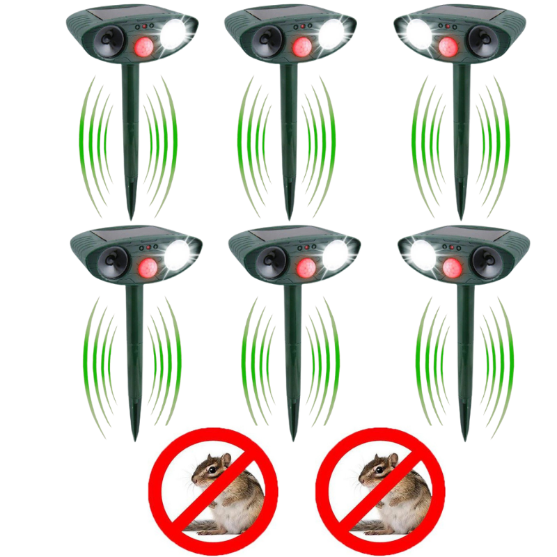 Annie Solar Ultrasonic Chipmunk Repeller – Outdoor Rodent Deterrent Device - Image 1
