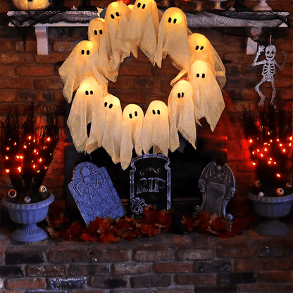 Annies-fashion – Eerie Illuminated Halloween Wreath