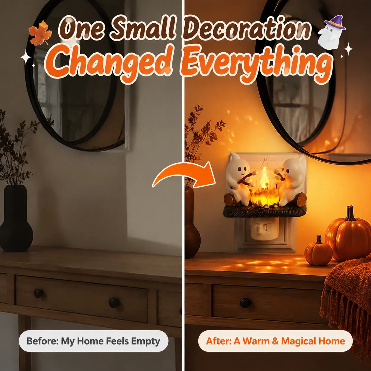 Annies-fashion – Cozy Halloween Campfire Night Light