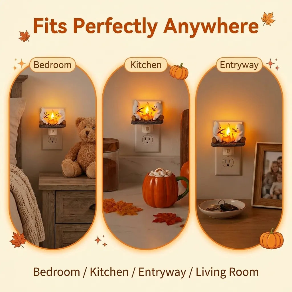 Annies-fashion – Cozy Halloween Campfire Night Light