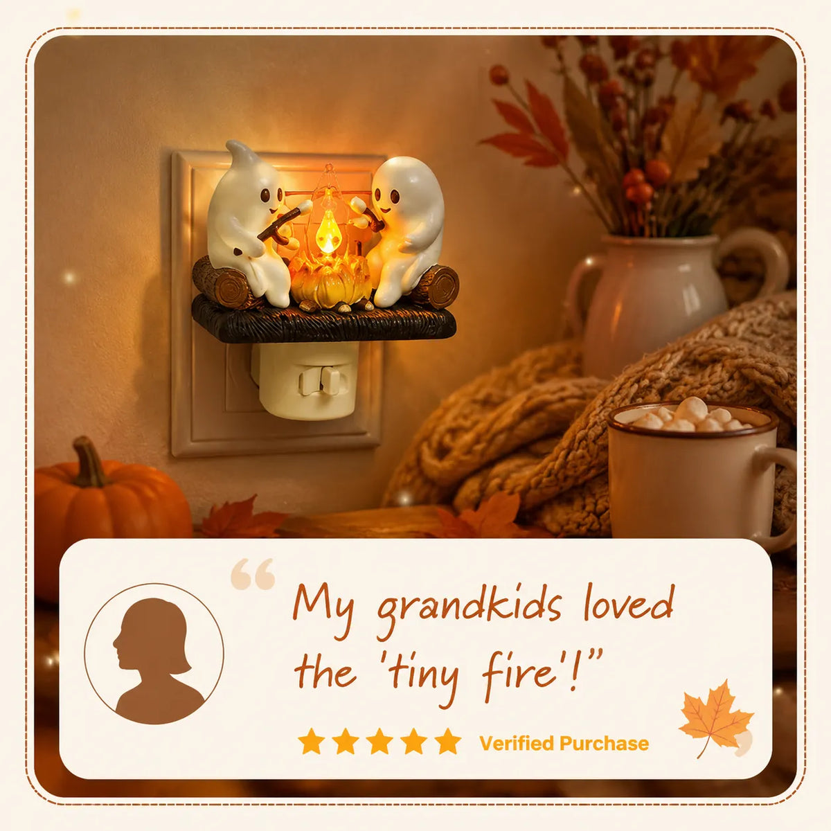 Annies-fashion – Cozy Halloween Campfire Night Light
