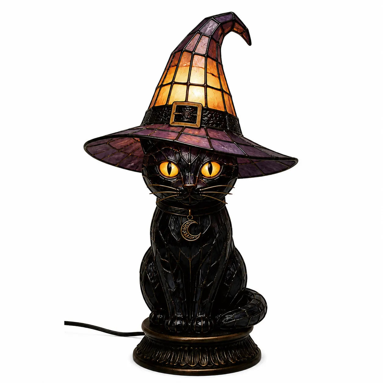 Annies-fashion – Vintage Tiffany Style Cat Night Lamp