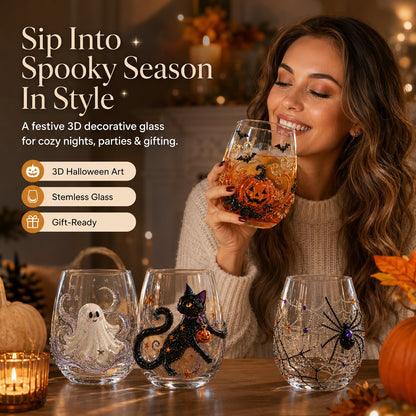 Annies-fashion – Artisan Halloween Drinking Glass