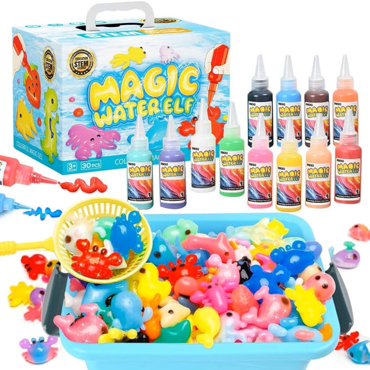 12-Color Water Gel Pet Craft Kit with Molds for Children