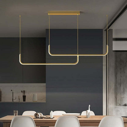 Modern LED Pendant Light | Geometric Linear Design