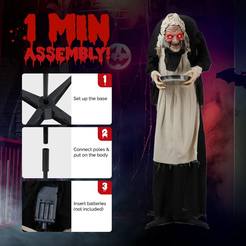 Annies-fashion – Animated Talking Halloween Yard Decoration