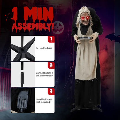 Annies-fashion – Animated Talking Halloween Yard Decoration