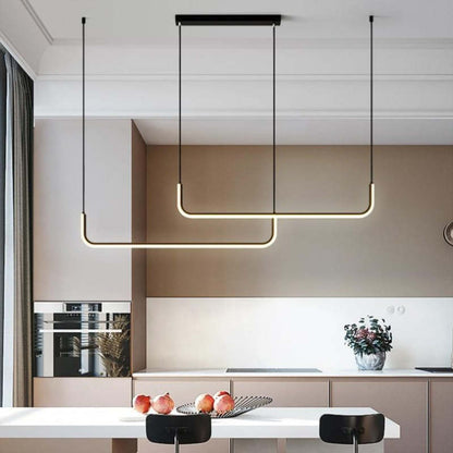 Modern LED Pendant Light | Geometric Linear Design