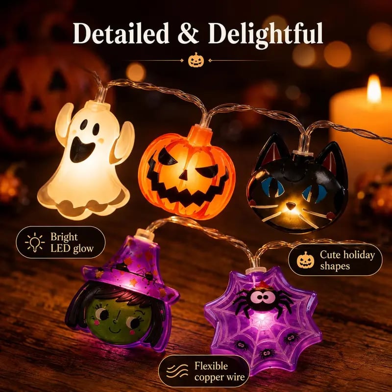Annies-fashion – Pumpkin LED String Lights
