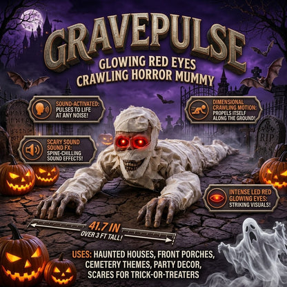 Annies-fashion – Glowing Red Eyes Crawling Horror Mummy