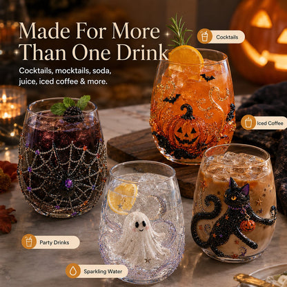 Annies-fashion – Artisan Halloween Drinking Glass