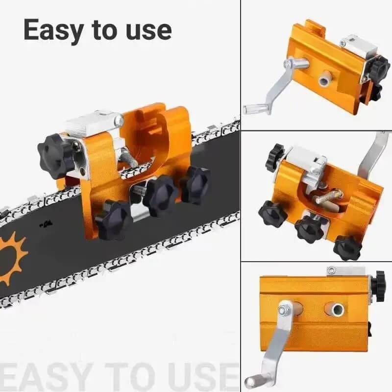 Adjustable Tool Set for Precision Chainsaw Sharpening and Filing
