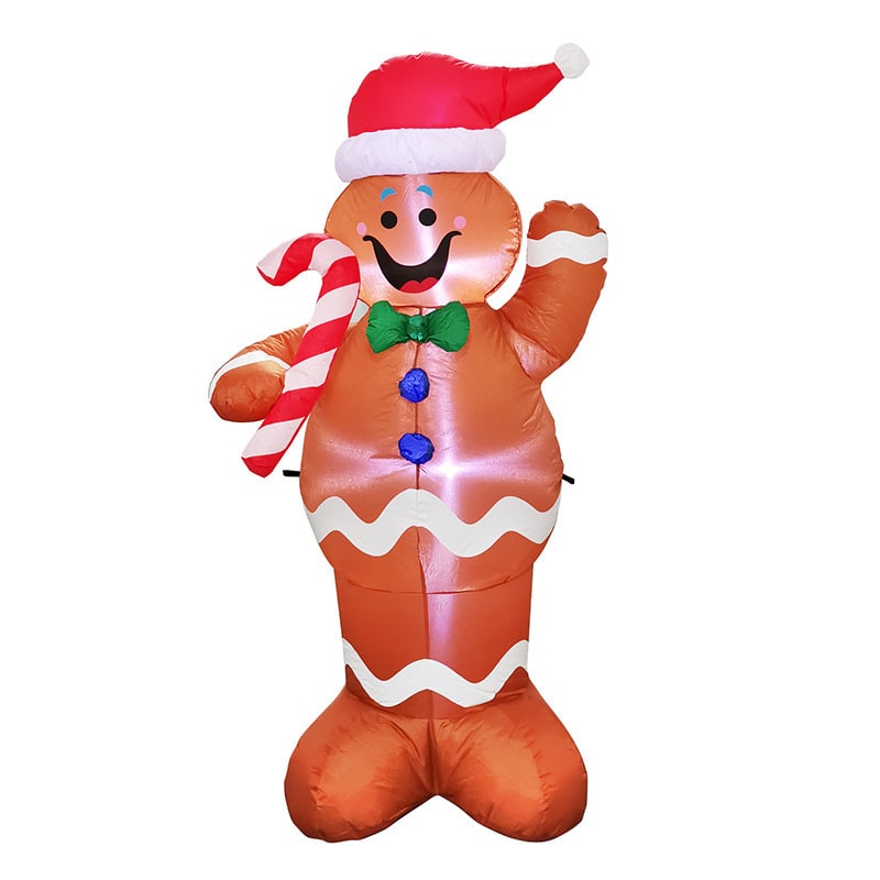 Christmas Yard Decorations Inflatable LED Lights Outdoor Lawn Display with Glowing Figures