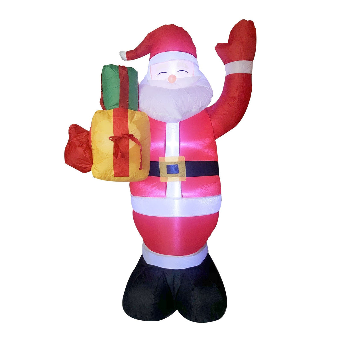 Christmas Yard Decorations Inflatable LED Lights Outdoor Lawn Display with Glowing Figures