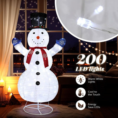 Christmas Yard Decorations Inflatable LED Lights Outdoor Lawn Display with Glowing Figures