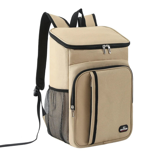 Cooler Backpack with Insulated Leakproof Compartment and Front Pocket for Lunch