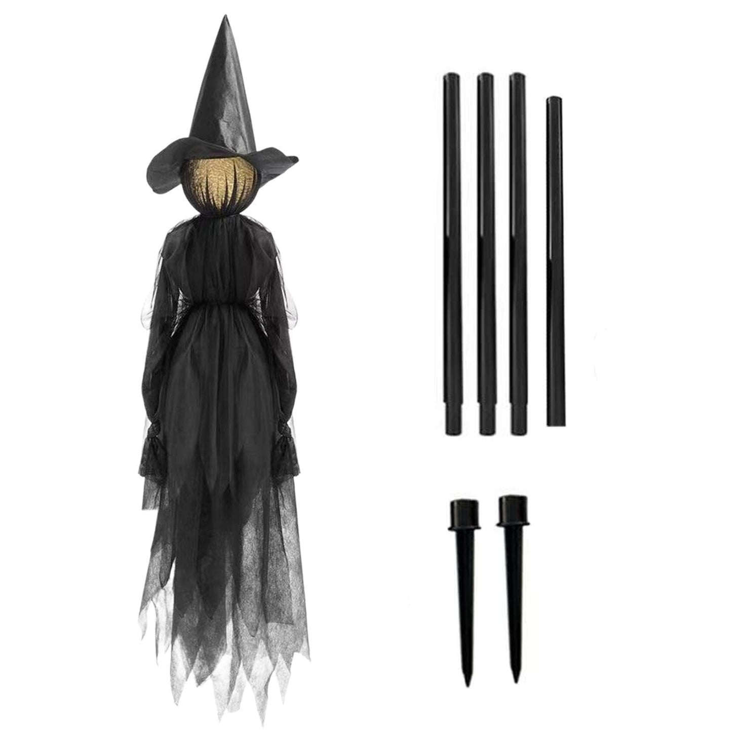 Annies-fashion – Lighted Halloween Witch Garden Stakes