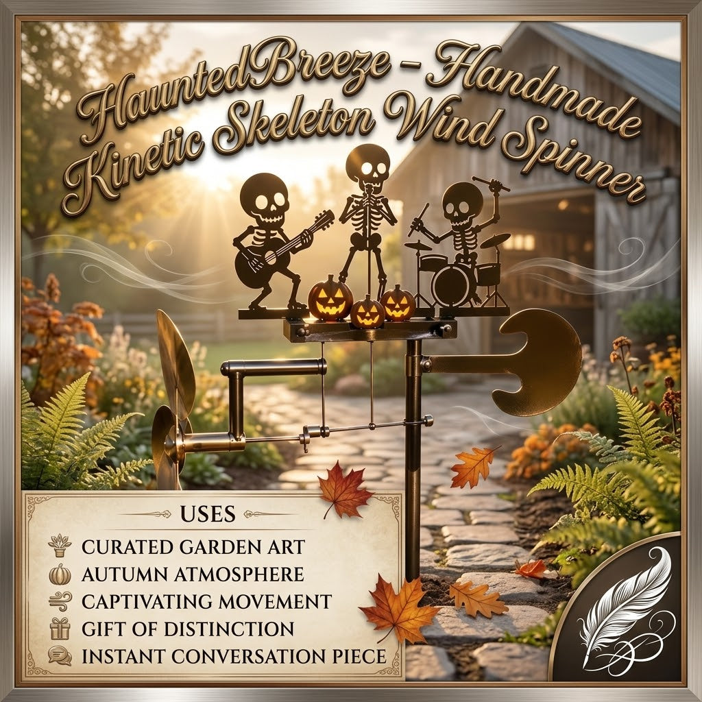 Annies-fashion – Handmade Kinetic Skeleton Wind Spinner