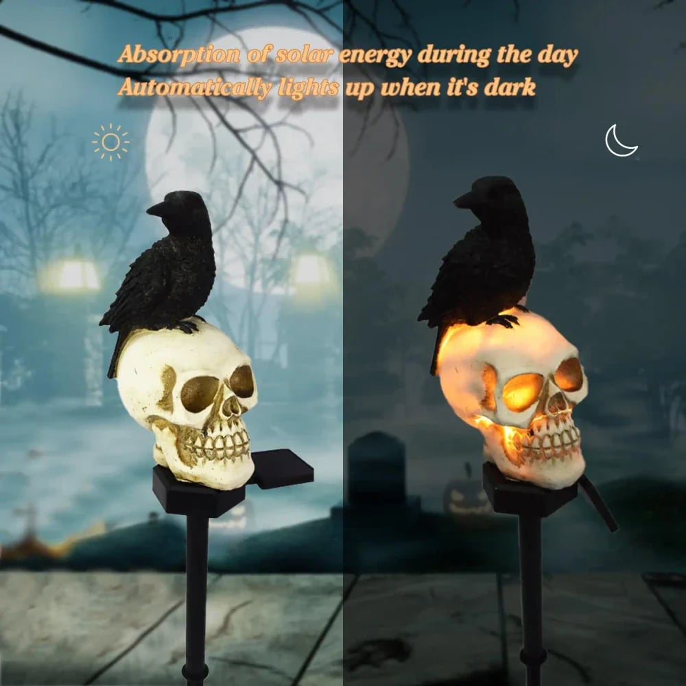Annies-fashion – Animated Solar Skull Garden Stake