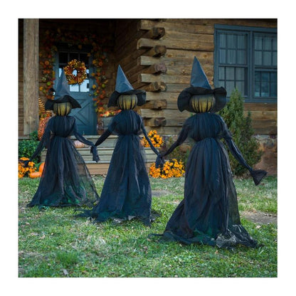 Annies-fashion – Lighted Halloween Witch Garden Stakes