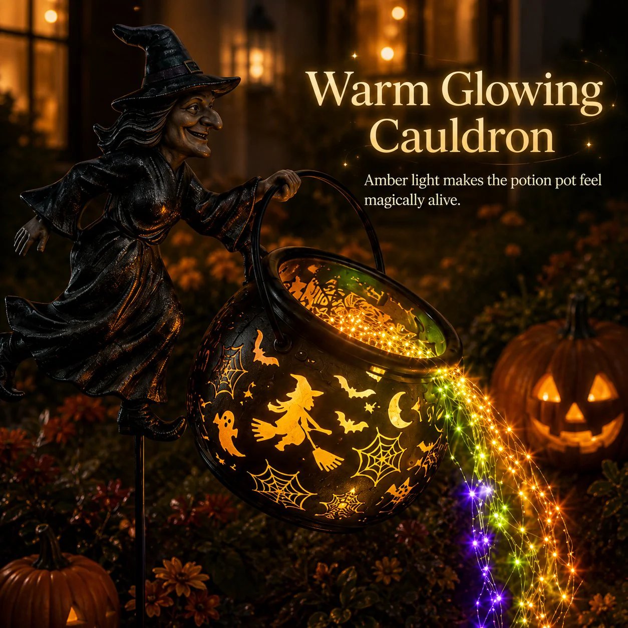 Annies-fashion – Halloween Witch Garden Light