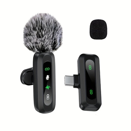 Wireless Lavalier Microphone | Dual USB-C Recording System