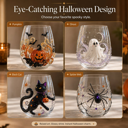 Annies-fashion – Artisan Halloween Drinking Glass