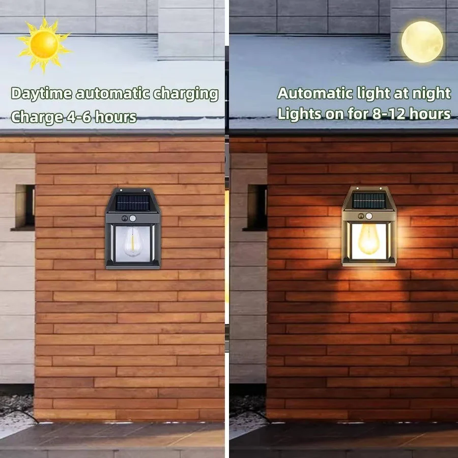 Annie’s Fashion Solar Wall Lamp Outdoor, Set of 2