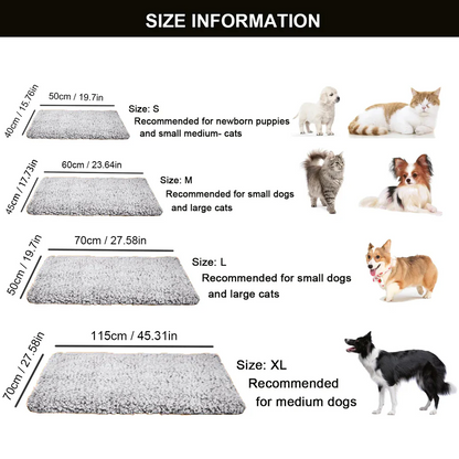 Annie’s Fashion Non-Electric Heating Pad for Cats & Dogs – Washable Self-Warming Pet Mat