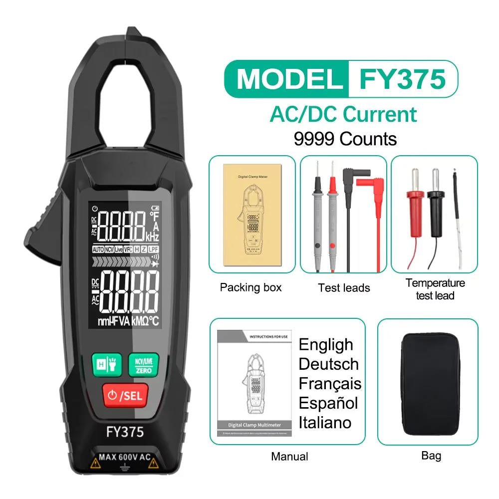 AC DC Clamp Electric Meter