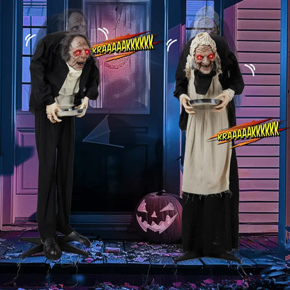 Annies-fashion – Animated Talking Halloween Yard Decoration