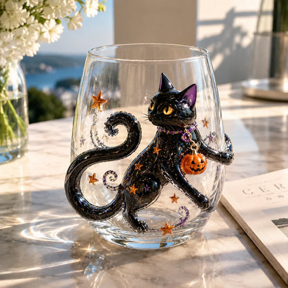 Annies-fashion – Artisan Halloween Drinking Glass