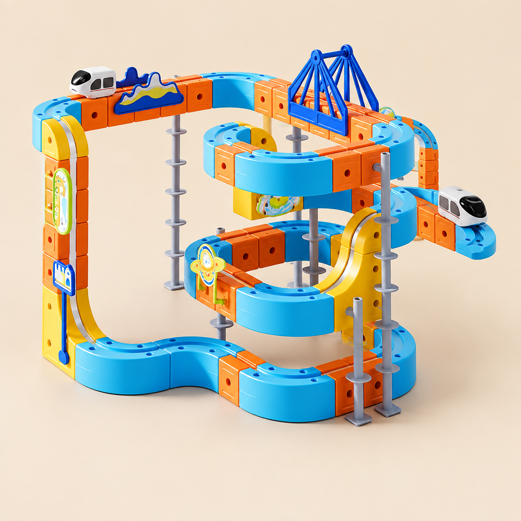 Magnetic Monorail Train Building Set