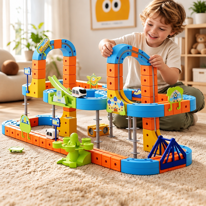 Magnetic Monorail Train Building Set