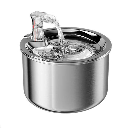 Annie’s Fashion Stainless Steel Cat Water Fountain with Filter and Sensor