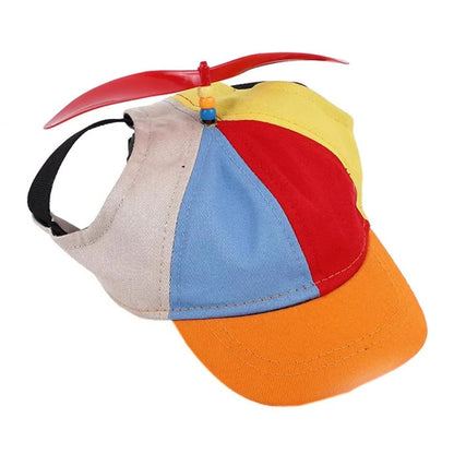 Colorful Pet Hat with Propeller Design