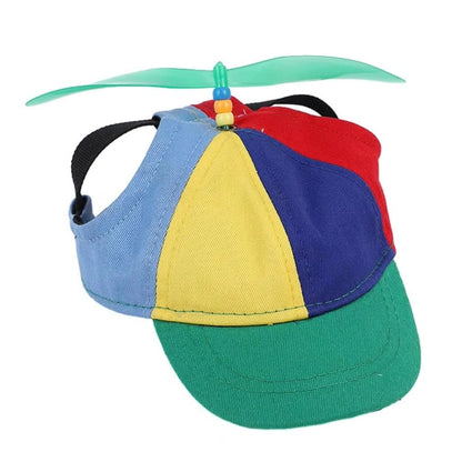 Colorful Pet Hat with Propeller Design