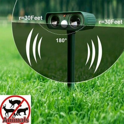 Annie’s Fashion Infrared Motion Activated Solar Animal Repeller for Garden Protection