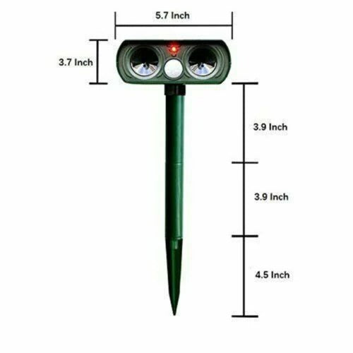 Annie’s Fashion Infrared Motion Activated Solar Animal Repeller for Garden Protection