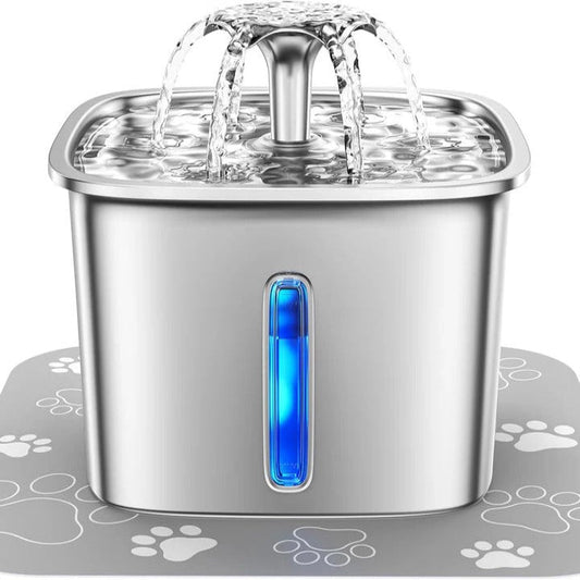 Annie’s Fashion Automatic Stainless Steel Pet Water Fountain for Cats and Dogs