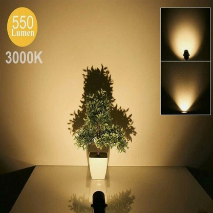 10-Pack of 12V LED Garden Spotlights - 270° Adjustable Head, 500 Lumens