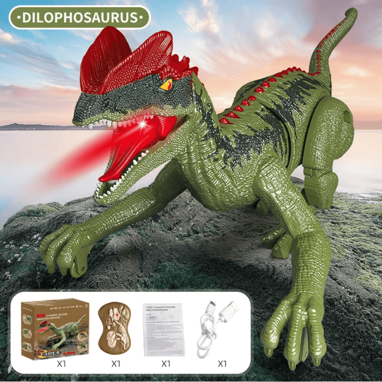 Annie Remote Control Dinosaur Toy – Realistic RC Velociraptor T-Rex with Sounds, Lights & Movements - Image 5