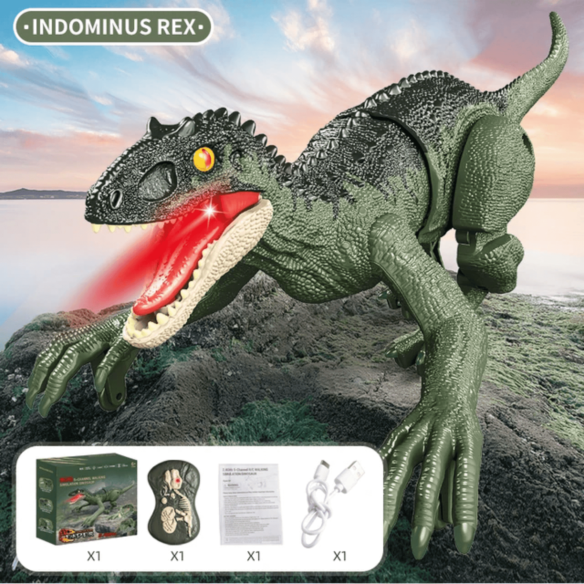 Annie Remote Control Dinosaur Toy – Realistic RC Velociraptor T-Rex with Sounds, Lights & Movements - Image 8