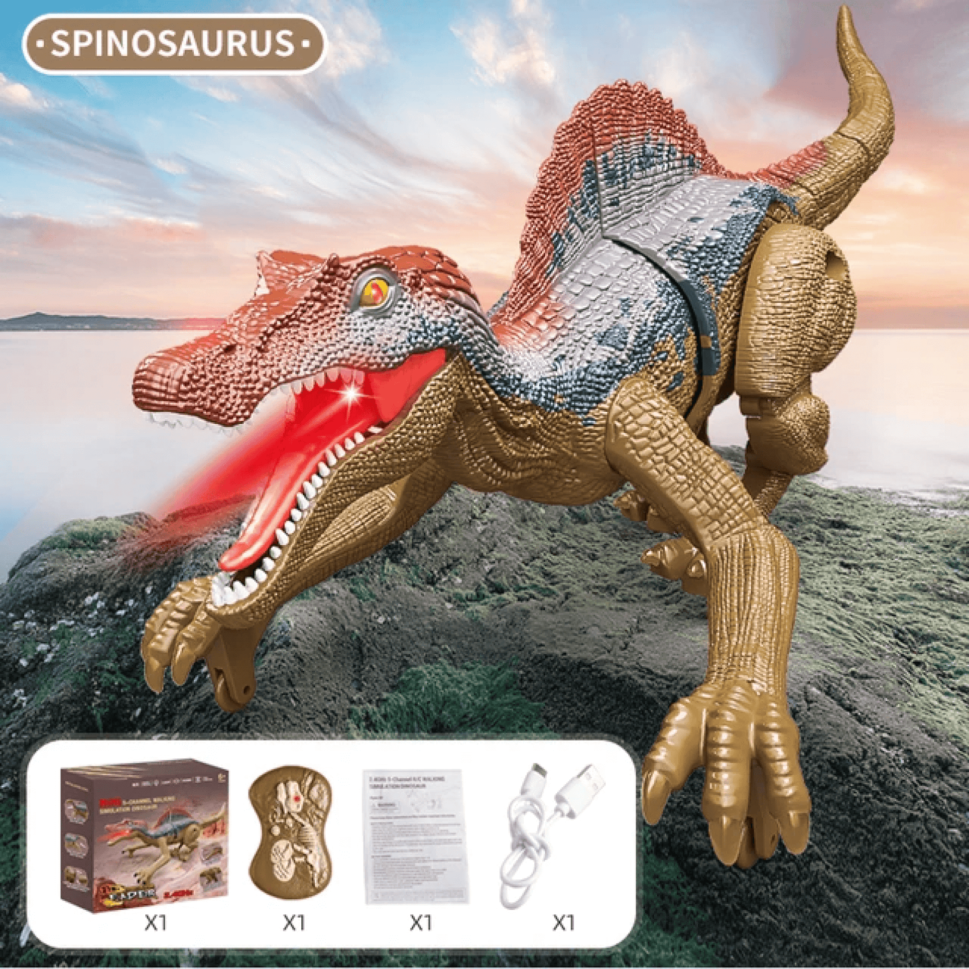 Annie Remote Control Dinosaur Toy – Realistic RC Velociraptor T-Rex with Sounds, Lights & Movements - Image 6