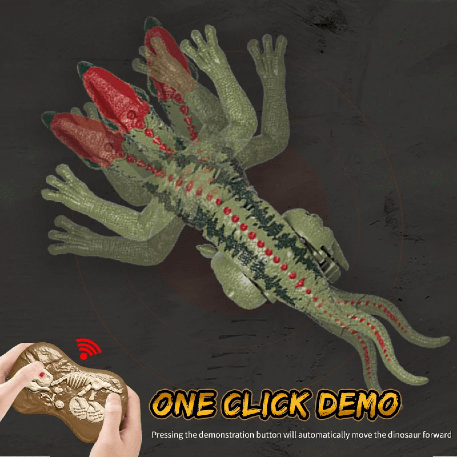 Annie Remote Control Dinosaur Toy – Realistic RC Velociraptor T-Rex with Sounds, Lights & Movements - Image 3