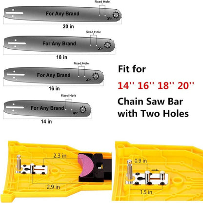 Adjustable Chainsaw Chain Sharpener Attachment for Teeth Maintenance