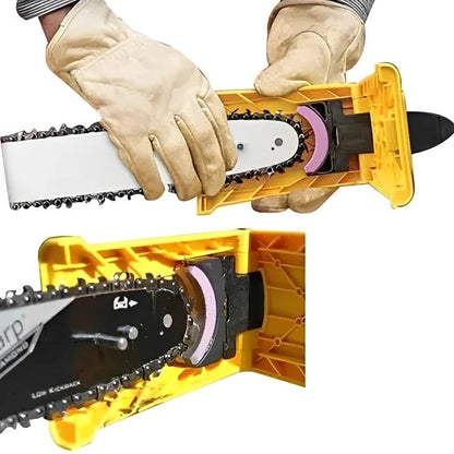 Adjustable Chainsaw Chain Sharpener Attachment for Teeth Maintenance