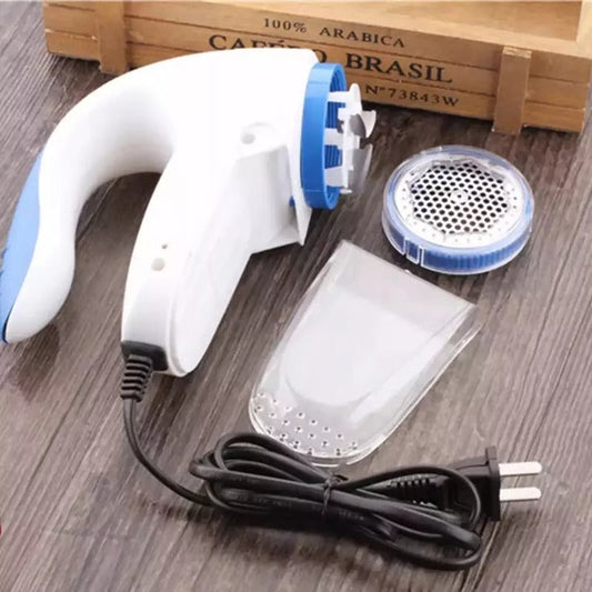 Household Fabric Shaver for Lint Removal with Mesh Cover and Motorized Blades