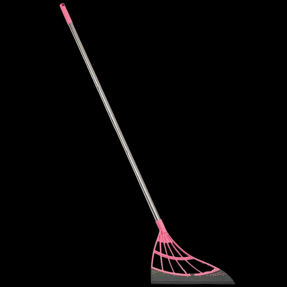 Multi-Surface Rubber Broom with Telescopic Pole